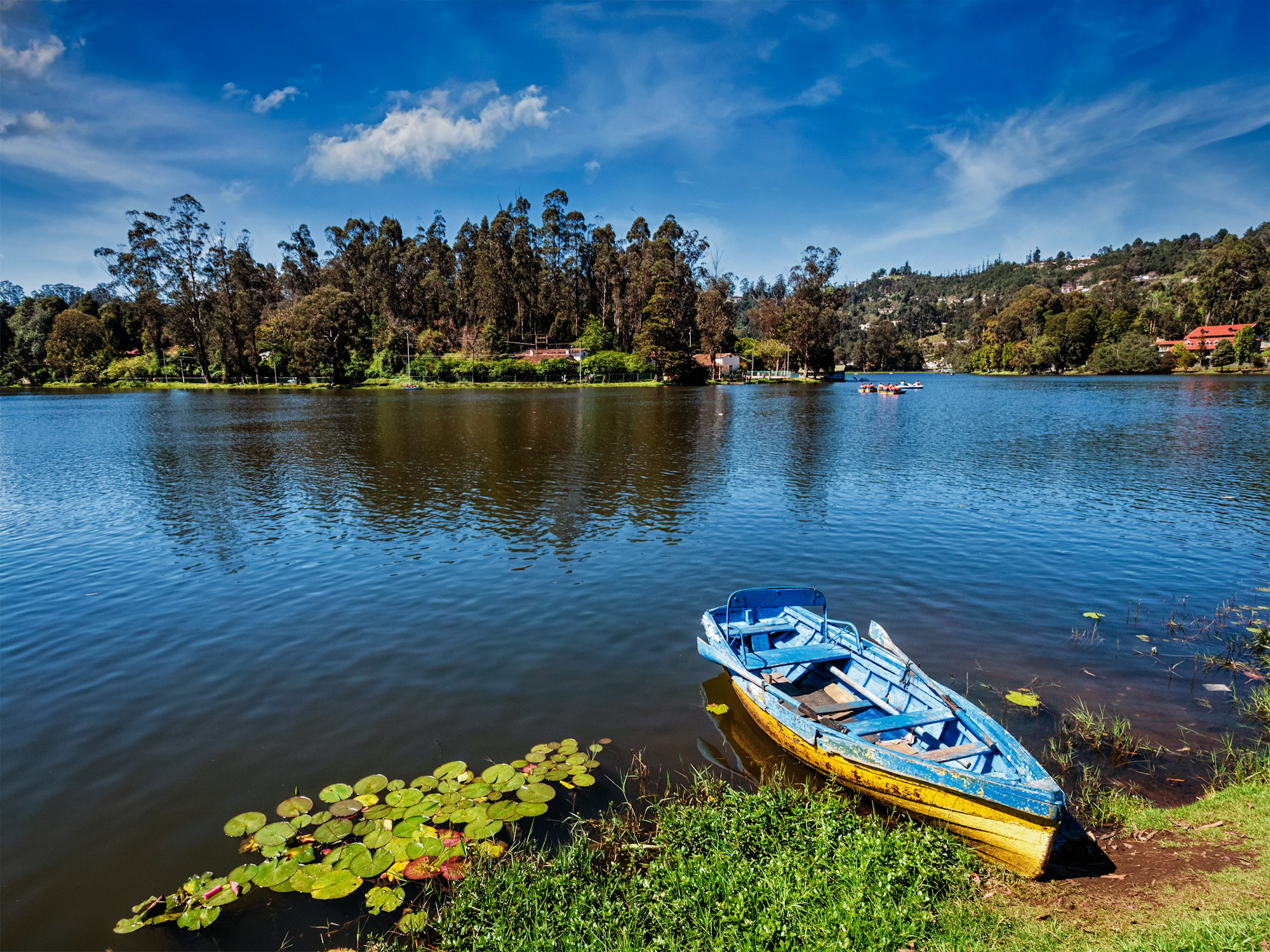 Boat in lake